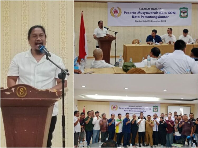 Ketua KONI Pematangsiantar Terpilih, Rio Alexander Siahaan. (Foto:SNN/Bogie Tambunan)