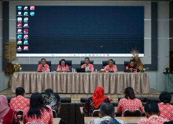 Pemko Pematangsiantar saat gelar Verifikasi data Bansos yang terindikasi Judol ( Diskominfo Pematangsiantar )