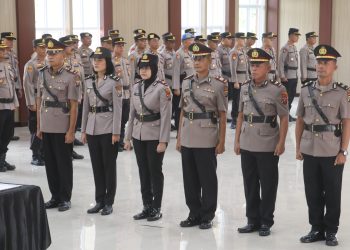 Saat serah terima jabatan dijajaran Polres Simalungun ( Humas Polres Simalungun)