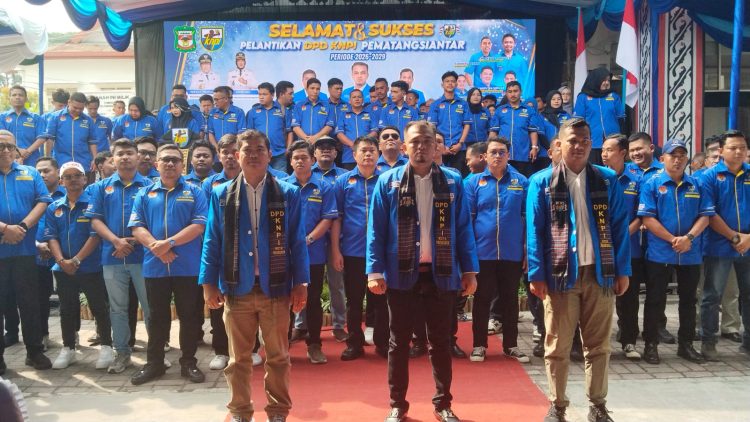 Acara saat pelantikan Kepengurusan KNPI Siantar.