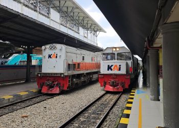 Kereta Api saat di stasiun Medan ( Humas PT KAI Divre I Sumut)
