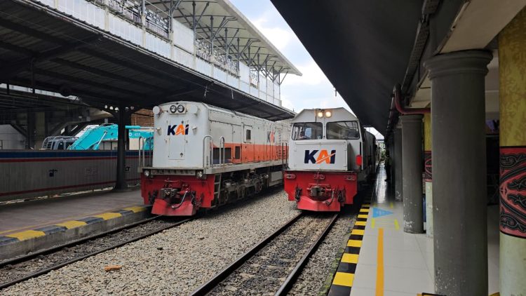 Kereta Api saat di stasiun Medan ( Humas PT KAI Divre I Sumut)