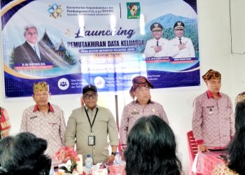 Saat launching pemutakhiran data keluarga Provinsi Sumatera Utara melalui Sistem Informasi Keluarga (SIGA) 2026 di Simalungun ( Diskominfo Simalungun)