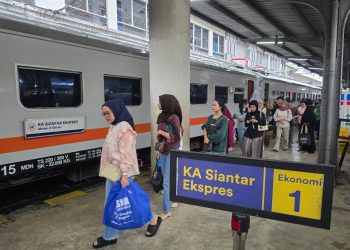 Suasana di Stasiun Kereta Api Medan ( Humas PT KAI Divre I Sumut)