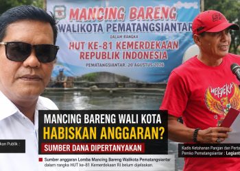 Kiri Pengamat Kebijakan Publik Rocky Marbun dan Kanan Kepala Dinas Ketahanan Pangan dan Pertanian Kota Pematangsiantar Legianto Pardamean Manurung.