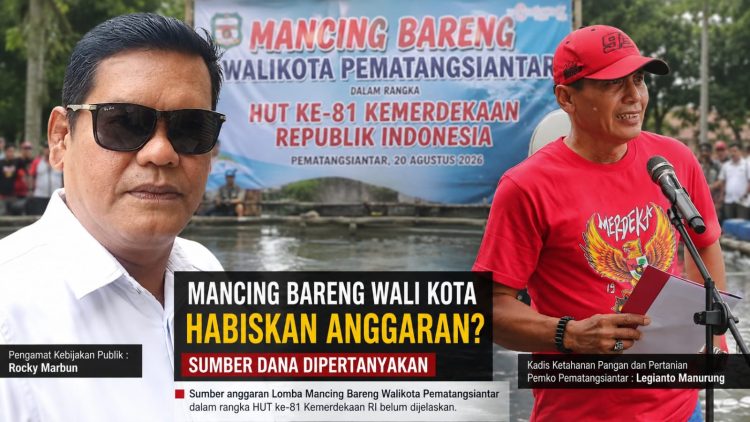 Kiri Pengamat Kebijakan Publik Rocky Marbun dan Kanan Kepala Dinas Ketahanan Pangan dan Pertanian Kota Pematangsiantar Legianto Pardamean Manurung.