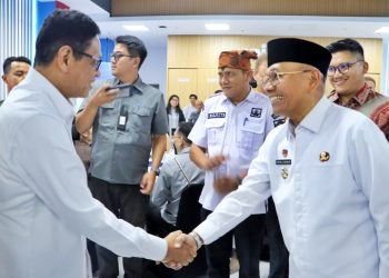 Bupati Simalungun Anton Achmad Saragih saat hadiri acara di KEK Sei Mangkei ( Diskominfo Simalungun )