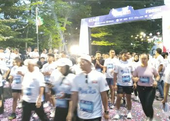 Para peserta yang mengikuti Siantar Qris Run 2026. ( Istimewa )