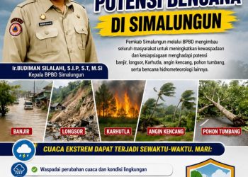 Kepala BPBD Kabupaten Simalungun Budiman Silalahi, himbauan kepada masyarakat cuaca Ekstrem di Kabupaten Simalungun