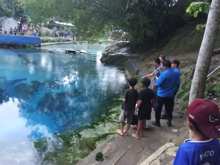 Lokasi kejadian wisata sungai lobang tempat tenggelam nya seorang pria yang bernama Mahyar yang sampai saat belum ditemukan ( Diskominfo Simalungun )