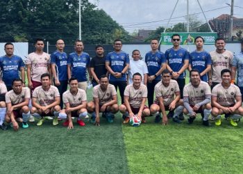 Tim Mini Soccer Kejari Simalungun saat poto bersama di Adhyaksa Cup 2026 ( Humas Kejari Simalungun )
