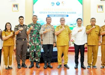 Pemkab Simalungun saat gelar rapat bersama GTRA terkait konflik tanah ( Diskominfo Simalungun )