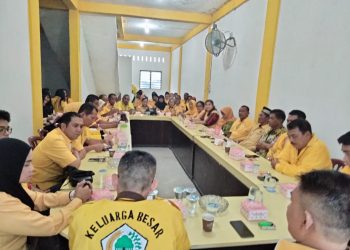 Pengurus partai Golkar Kota Pematangsiantar saat  gelar rapat bersama ( Golkar Kota Pematangsiantar )
