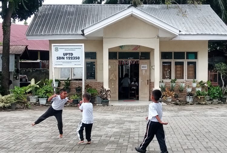 Lokasi sekolah SDN 122350 Siantar ( Herry Sinaga )
