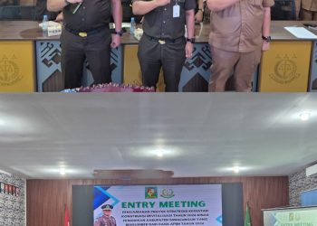 Kejari Simalungun saat acara Entry Meeting bersama Dinas Pendidikan Simalungun terkait Revitalisasi Sekolah tahun 2026 ( Humas Kejari Simalungun )