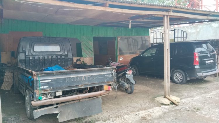 Rumah yang berada di Jalan Sisingamangaraja, Kelurahan Naga Huta Kecamatan Siantar Marimbun Kota Pematangsiantar yang dijadikan lokasi judi tembak Ikan. ( Herry Sinaga )