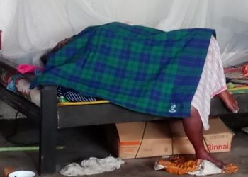 Ms saat ditemukan dalam keadaan sudah tergeletak ( Herry Sinaga )