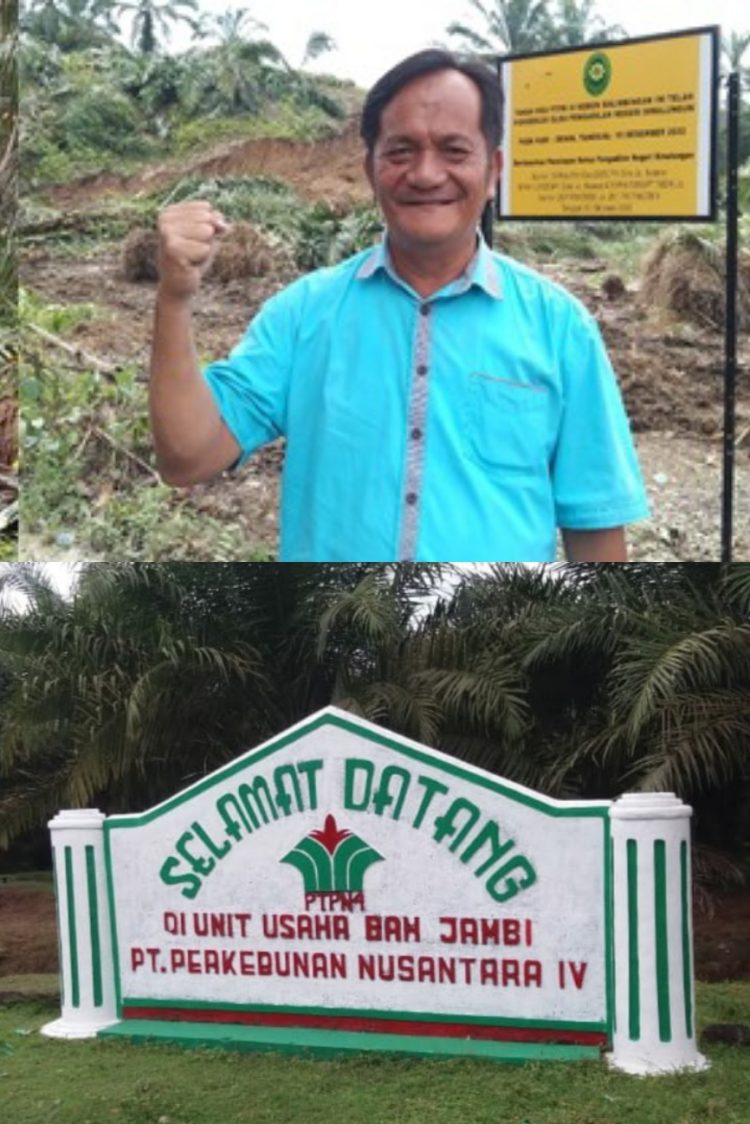 Kolase gambar atas General Manager Distrik Bah Jambi dan Bawah Kebun Bah Jambi. ( Suara Pembaharuan )